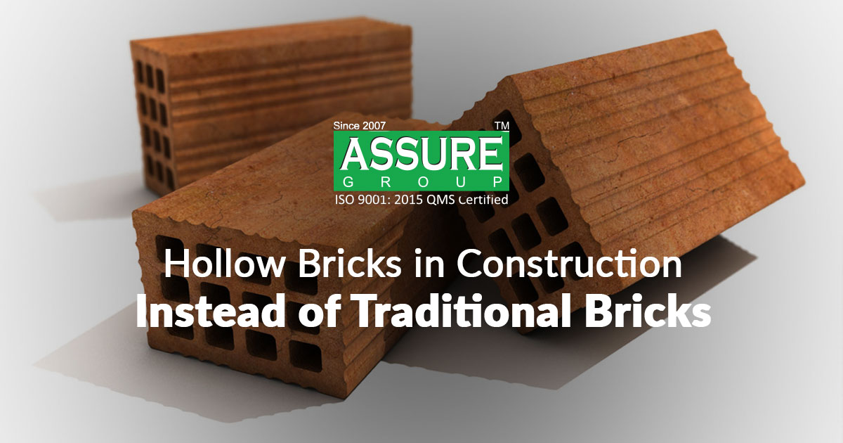 Hollow Bricks in Construction Instead of Traditional Bricks